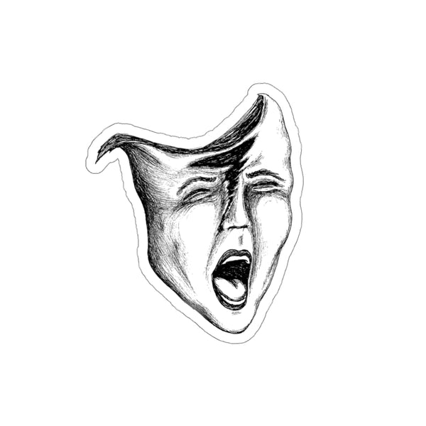 Splitting Headache | Vinyl Sticker | Body Horror Dark Art Decal