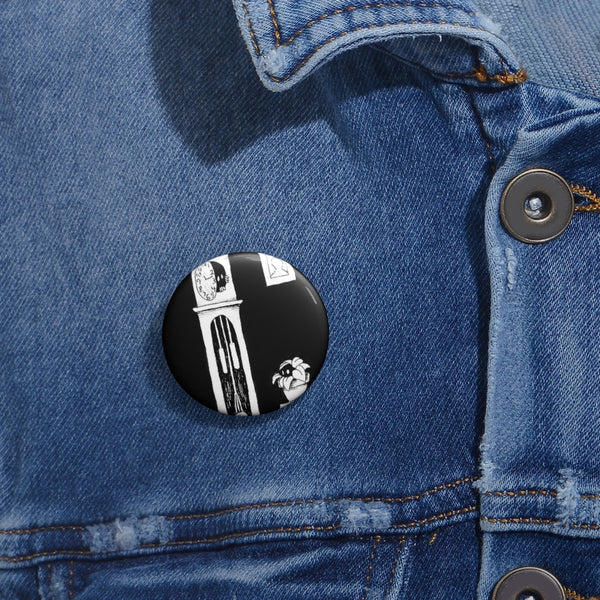 Grandfather's Friends | Surreal Dark Art Pin Button