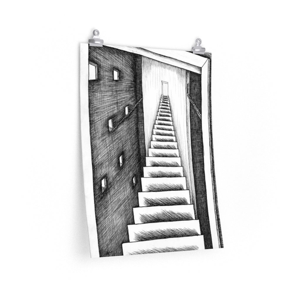 Stairway to Lex | Surreal Dark Art Poster